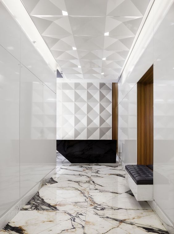 Modern marble floor