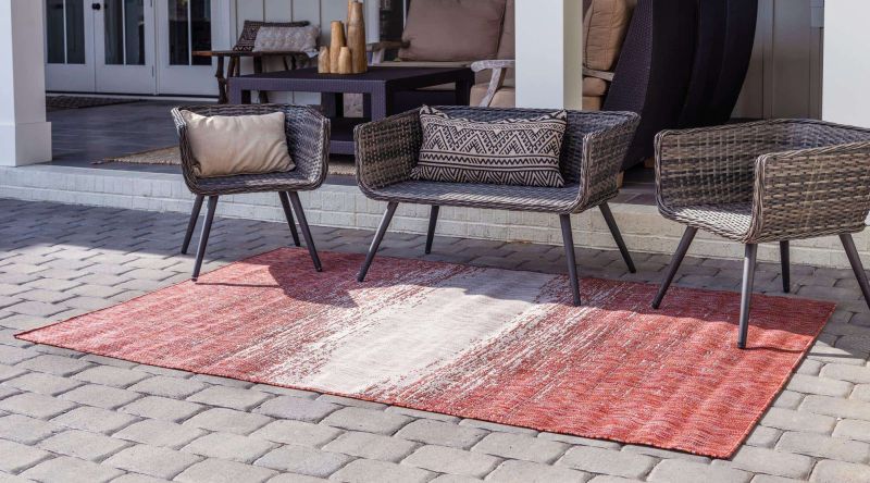 Modern ombre red carpet for outdoor