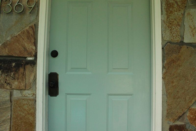 Modern painted front door