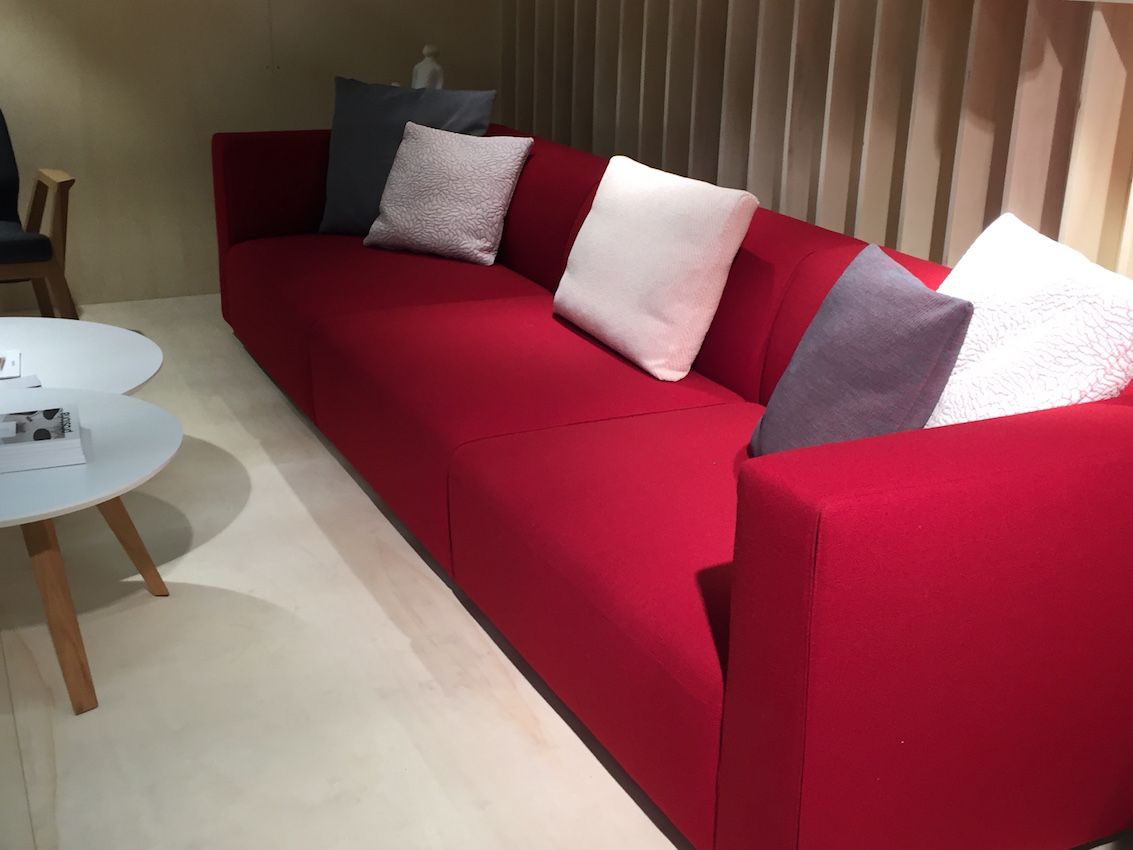 Vibrant red is an attention-getting color in any living space.