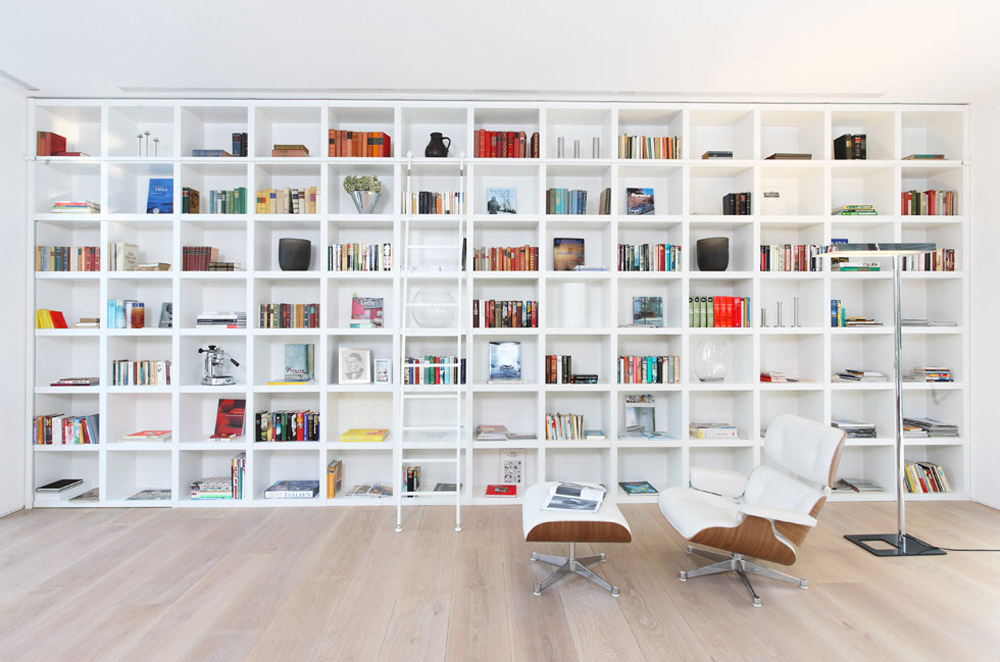 customized bookcase door