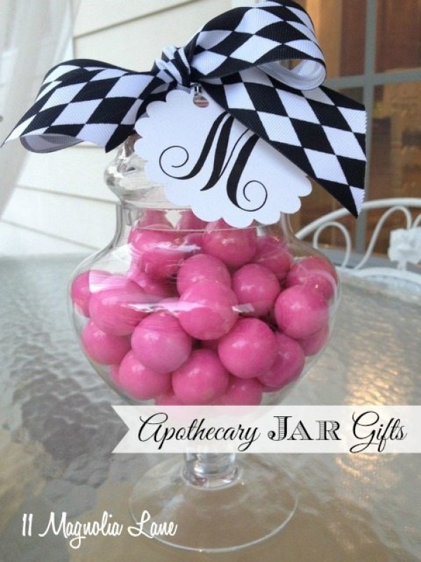 Monogrammed Apothecary Jars