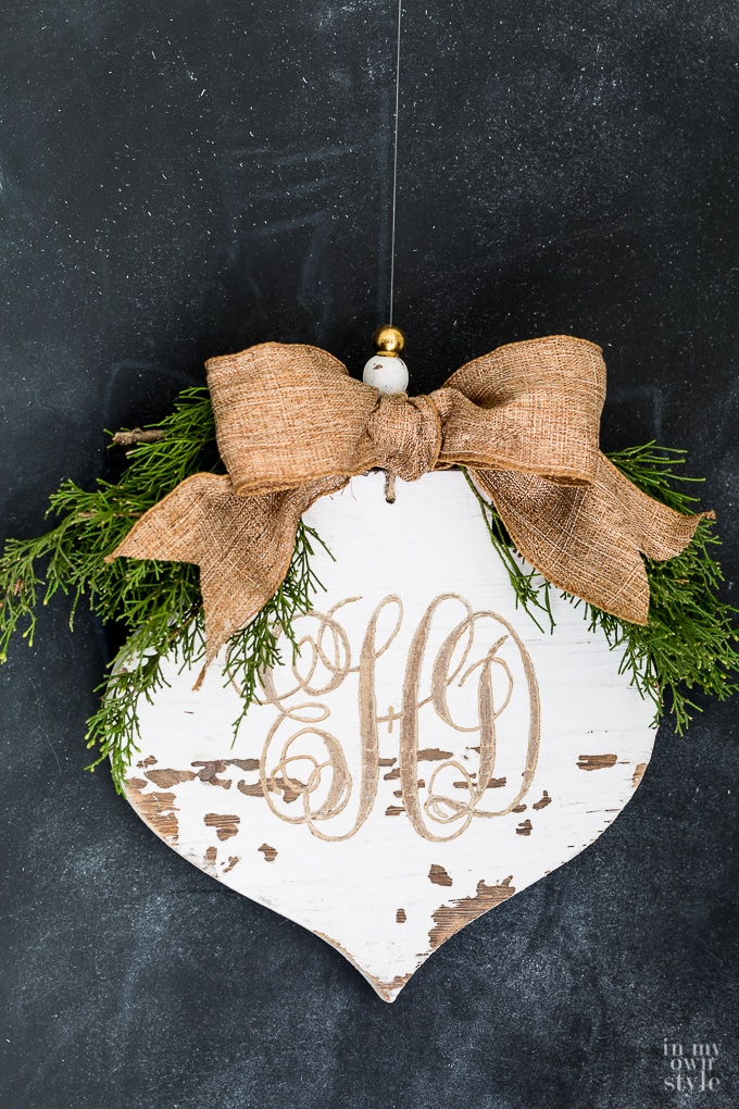 Monogrammed ornament