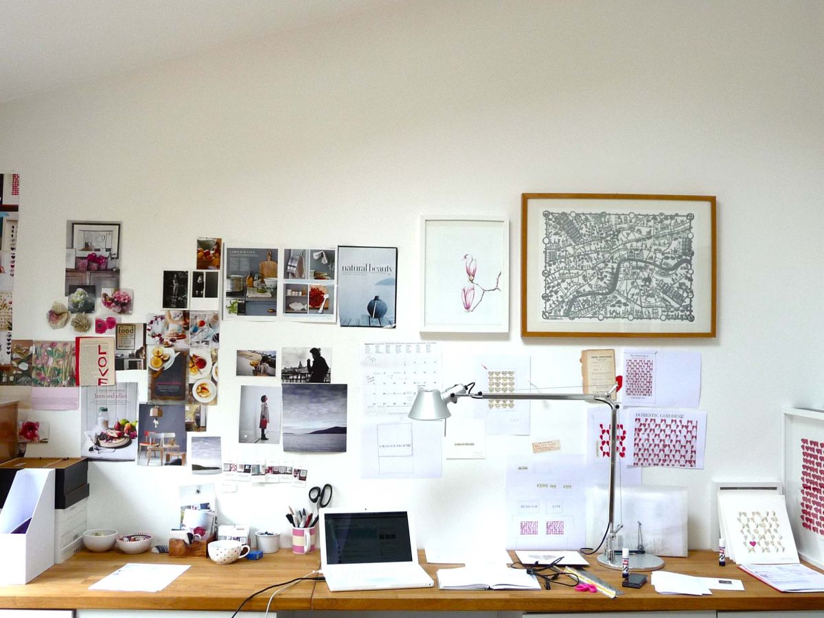 Mood board office wall decor