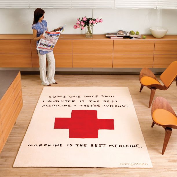 Themed rug with a fun print