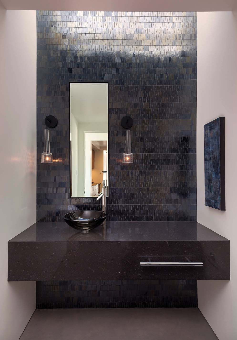 Mosaic bathroom tiles Modern Style Home