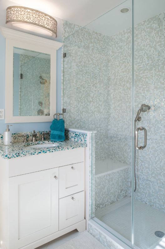 Mosaic bathroom tiles