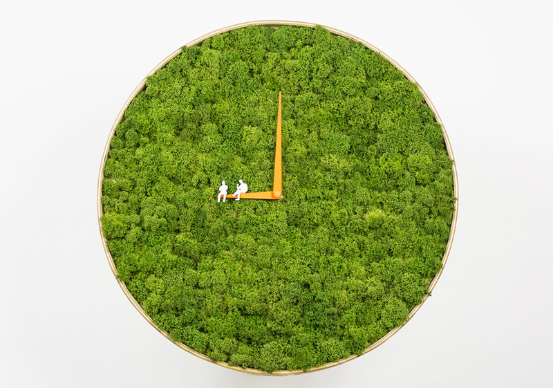 Moss clock design