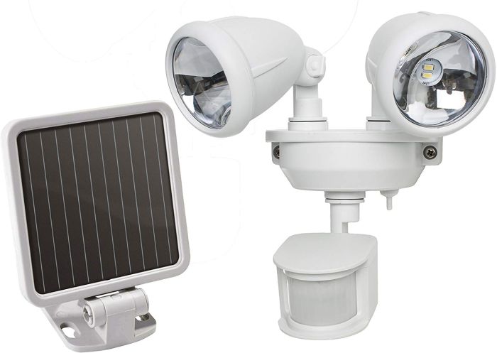 Motion-Activated Dual Head LED Security Spotlight