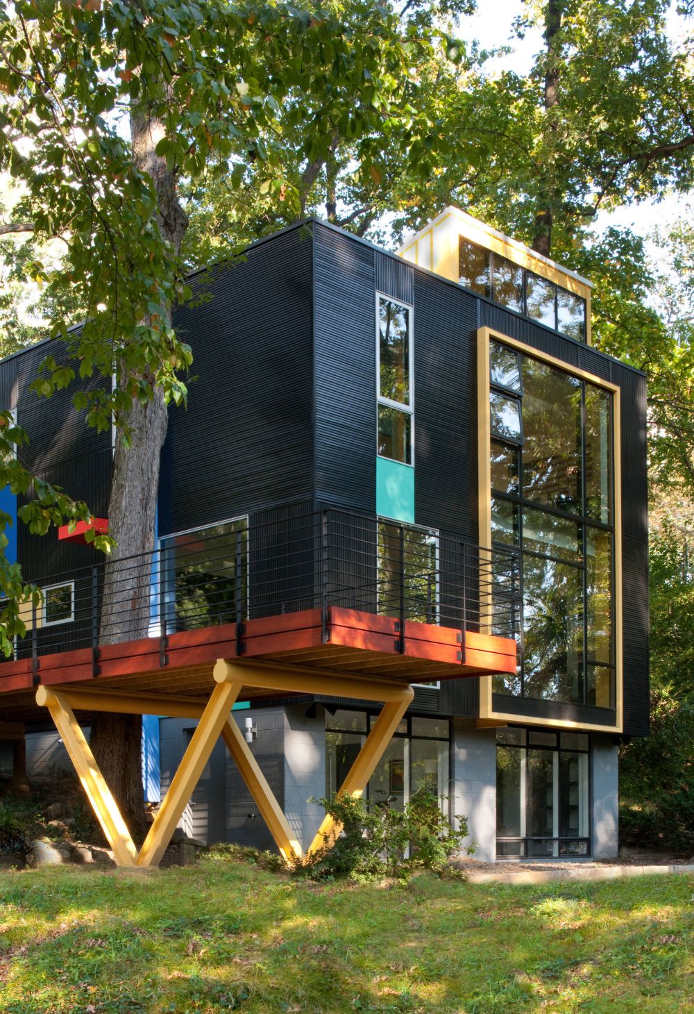 Multicolored Modern Style Home