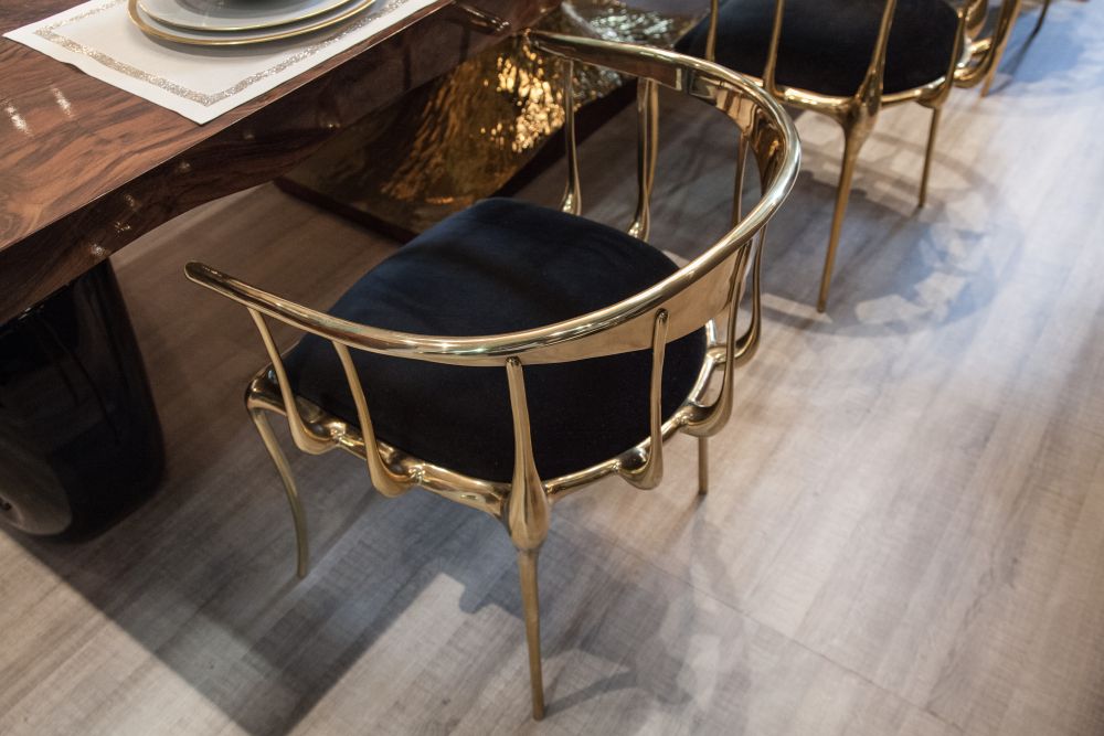 N11 Chair from Bocadolobo salone del milano 2017 in brass