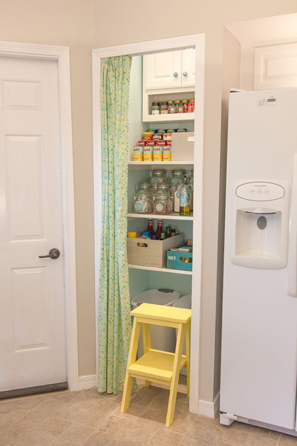 NO SEW CURTAIN TIERED SHELF STEP STOOL