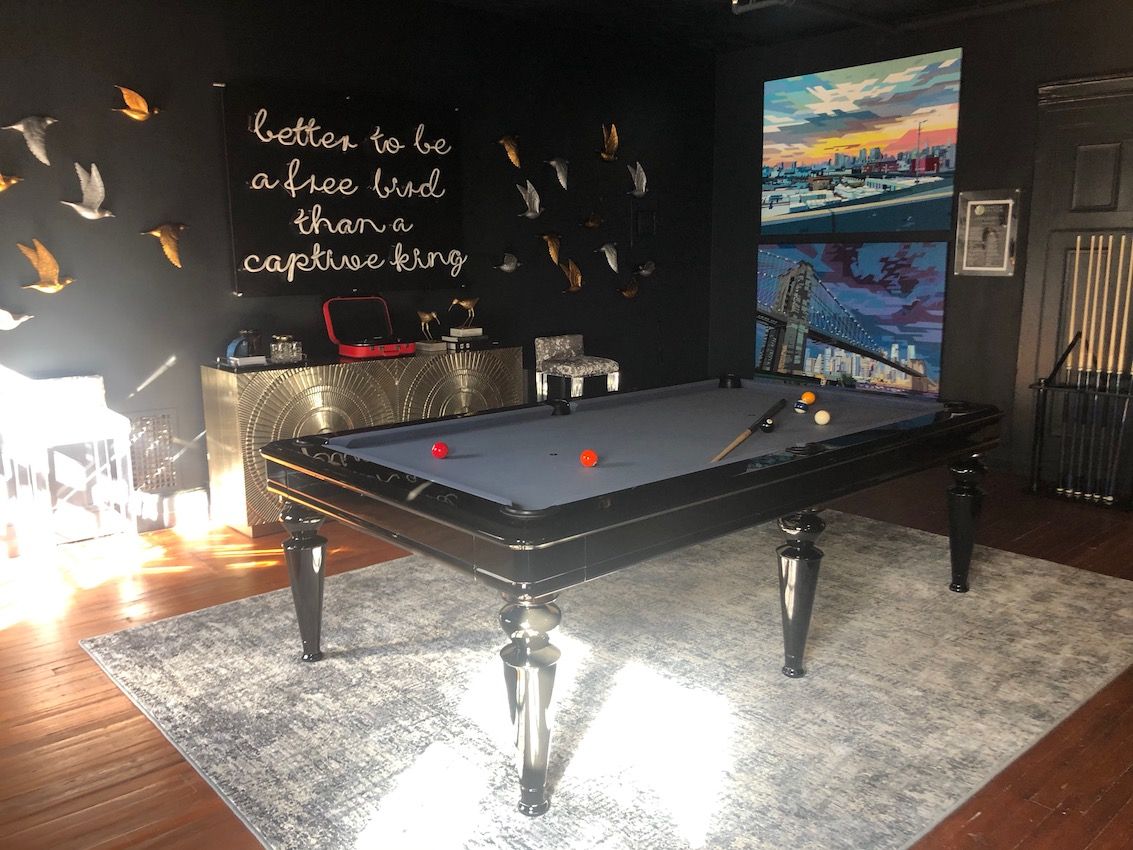 NYC Holiday House pool table