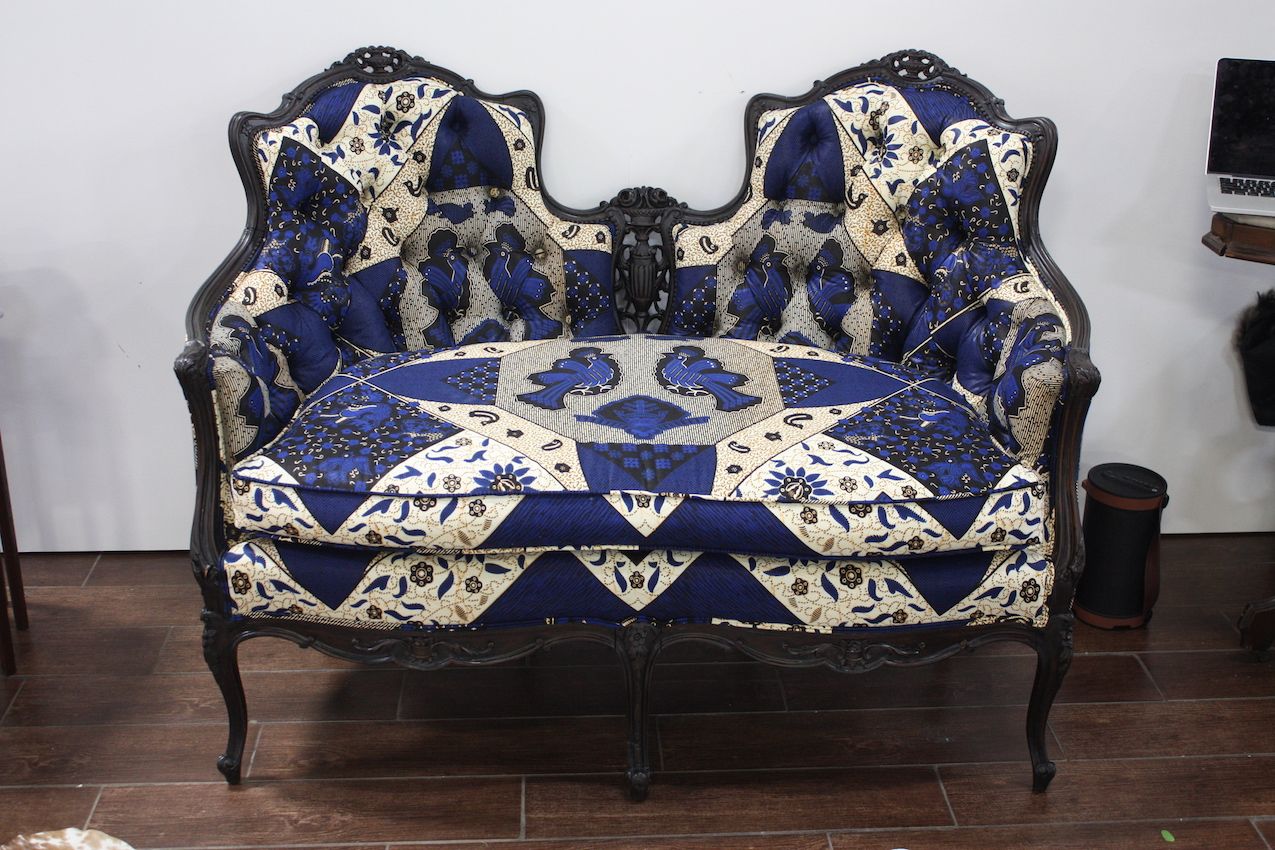 Enitan refurbishes traditional designs in modern textiles.