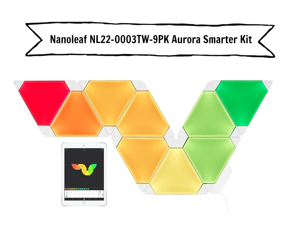 Nanoleaf NL22-0003TW-9PK Aurora Smarter Kit