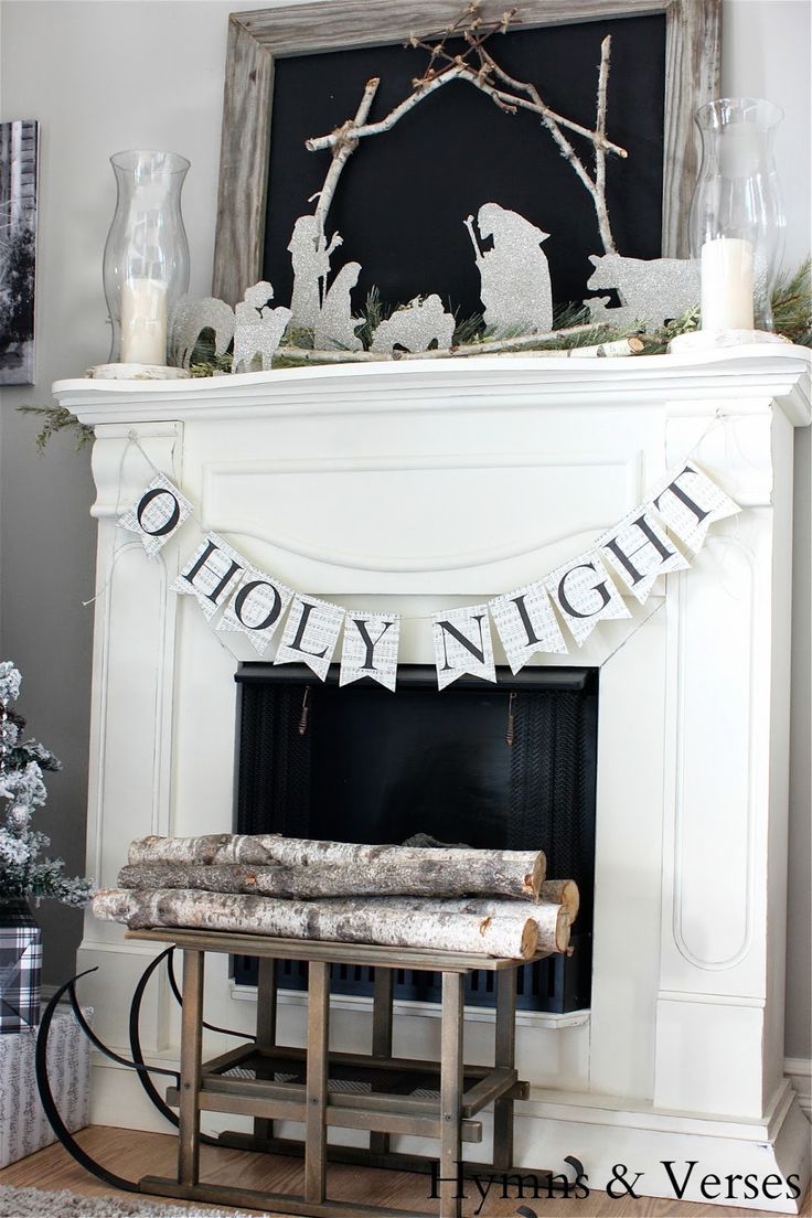Nativity Christmas Mantel