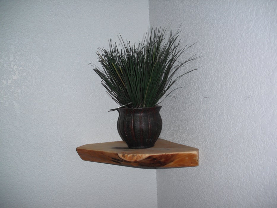 Natural Pine Corner Shelf