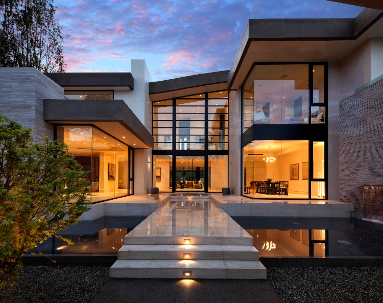 Natural lights house exterior