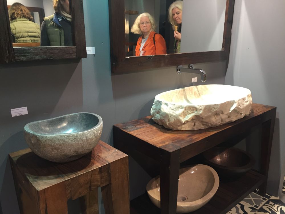 Natural stone vessel sinks design ideas