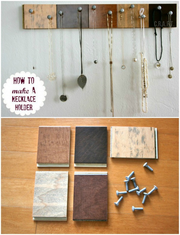 Necklace holder diy