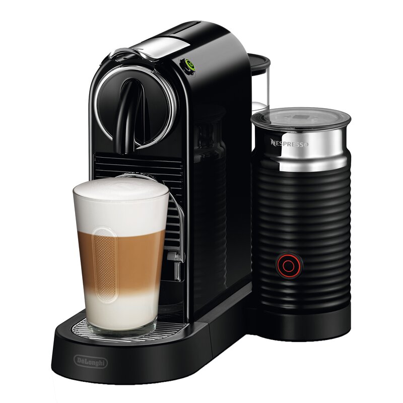 Nespresso CitiZ Coffee and Espresso Machine with Aeroccino Milk Frother by De’Longhi