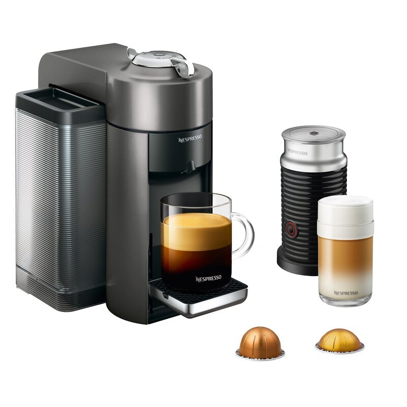 Nespresso Vertuo Coffee & Espresso Machine with Aeroccino Milk Frother by DeLonghi