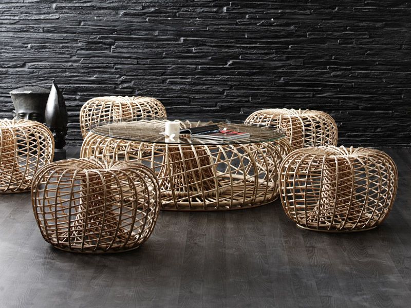 Nest Rattan coffee table