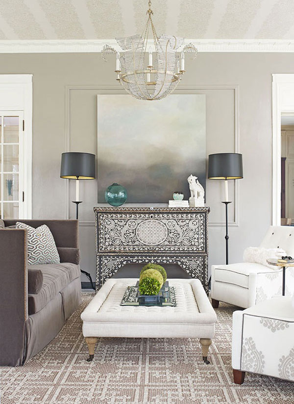 Neutral tones can help you to decorate easy