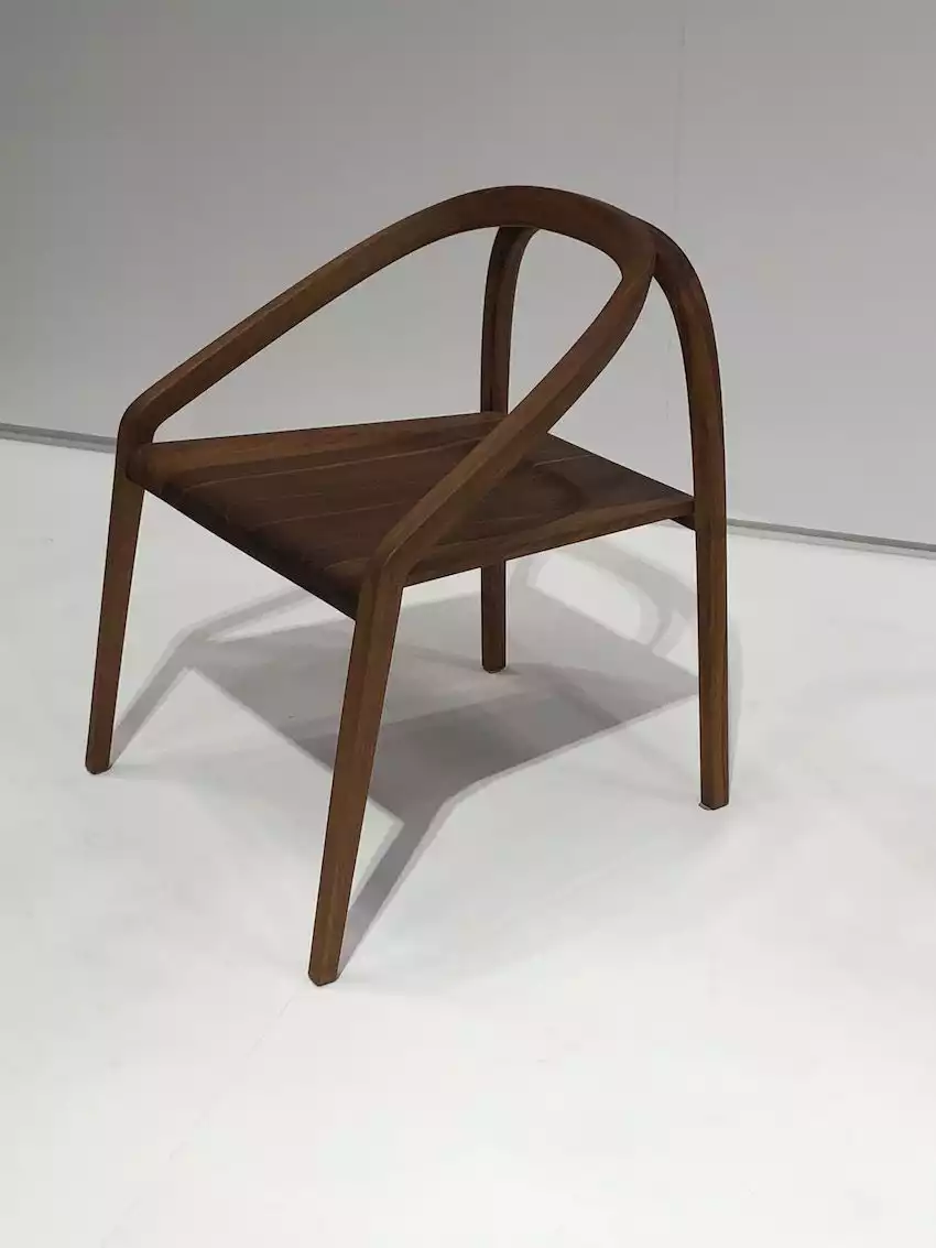 Simple lines get a new treatment in this beautiful wood chair.