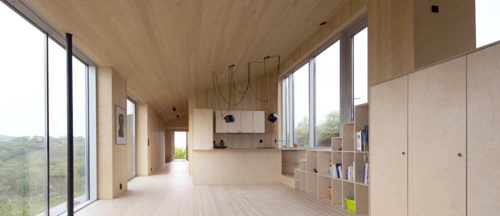Norway Stokkoya House by Kappland Arkitekter plywood