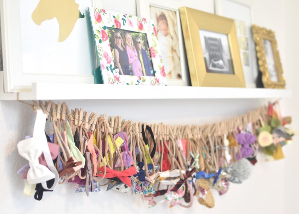Nursery room Headbands wall organization