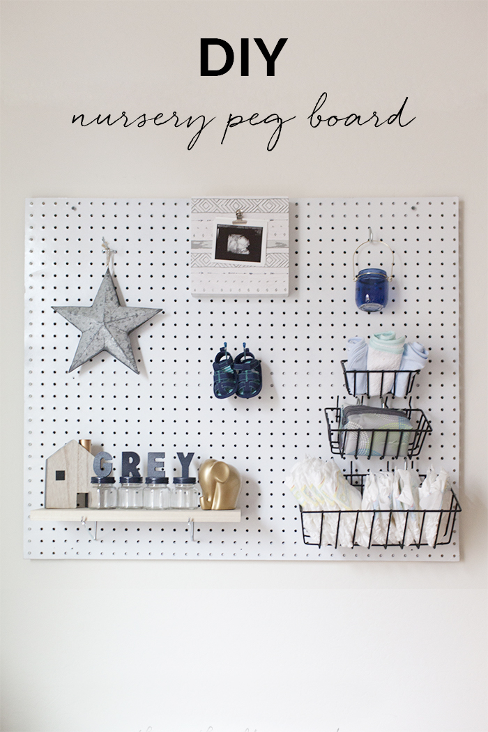 Nursery room peg board