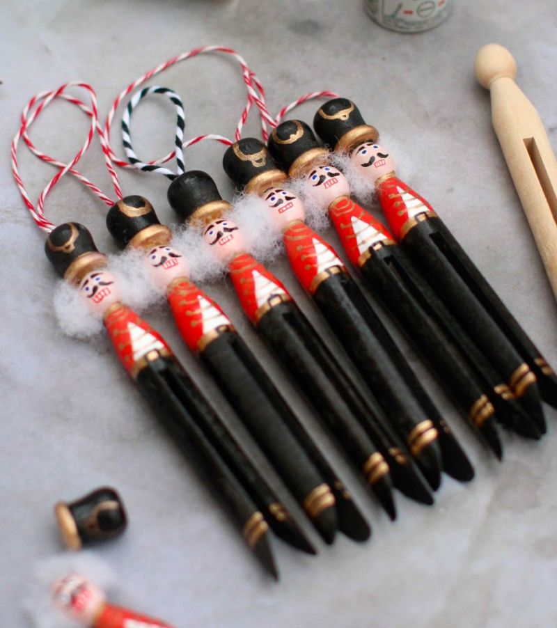 Nutcracker Peg Doll Decorations