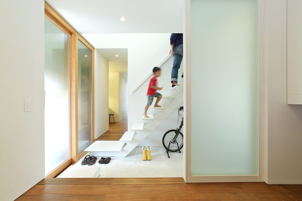 OH small house by Takeru Shoji Architects stairs