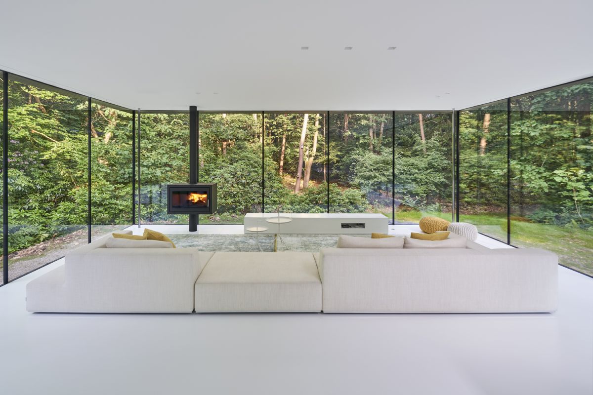 Old House Remodeled Into A Contemporary - Glass walls - nature view