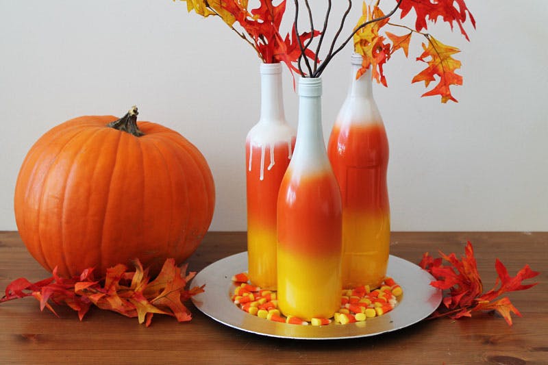 Ombre bottle for halloween