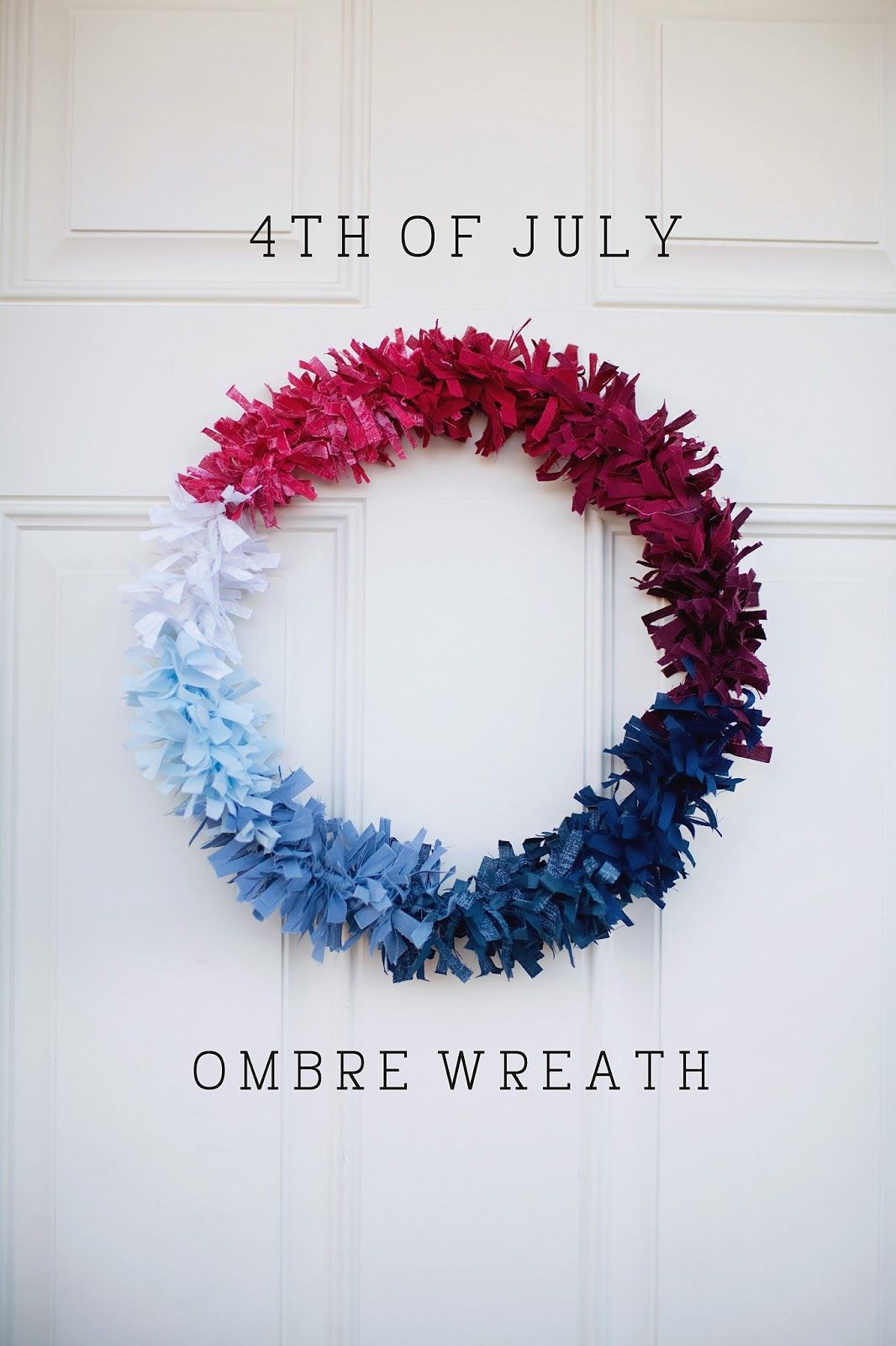 Ombre wreath 4th of july