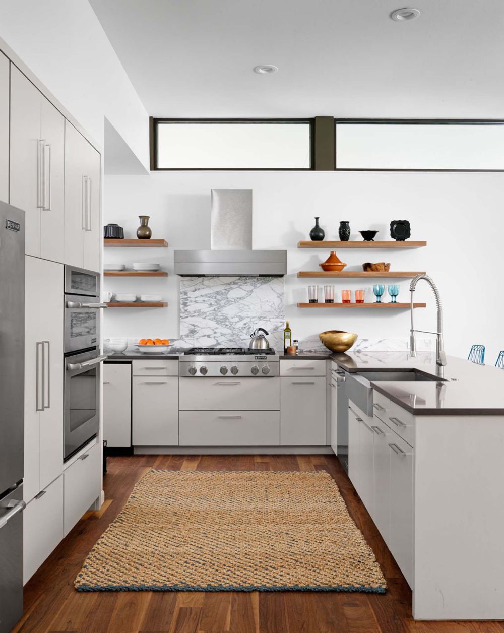 Open shelving for kitchen