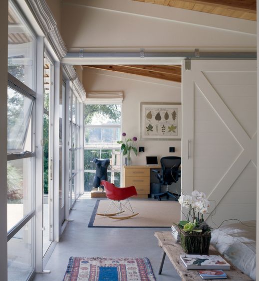 Option to use large sliding doors