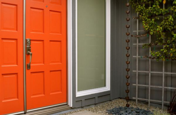 Orange Front door colors meaning