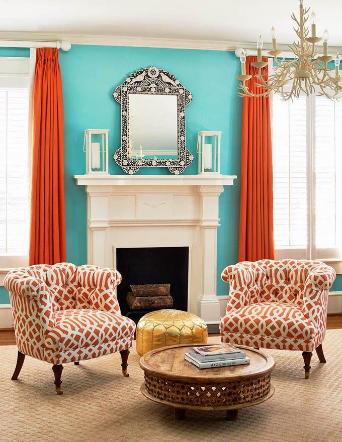 Orange window treatments