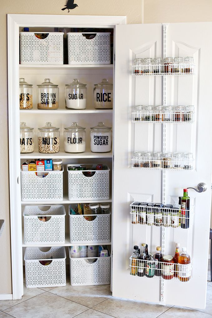 Pantry Shelving and Boxes