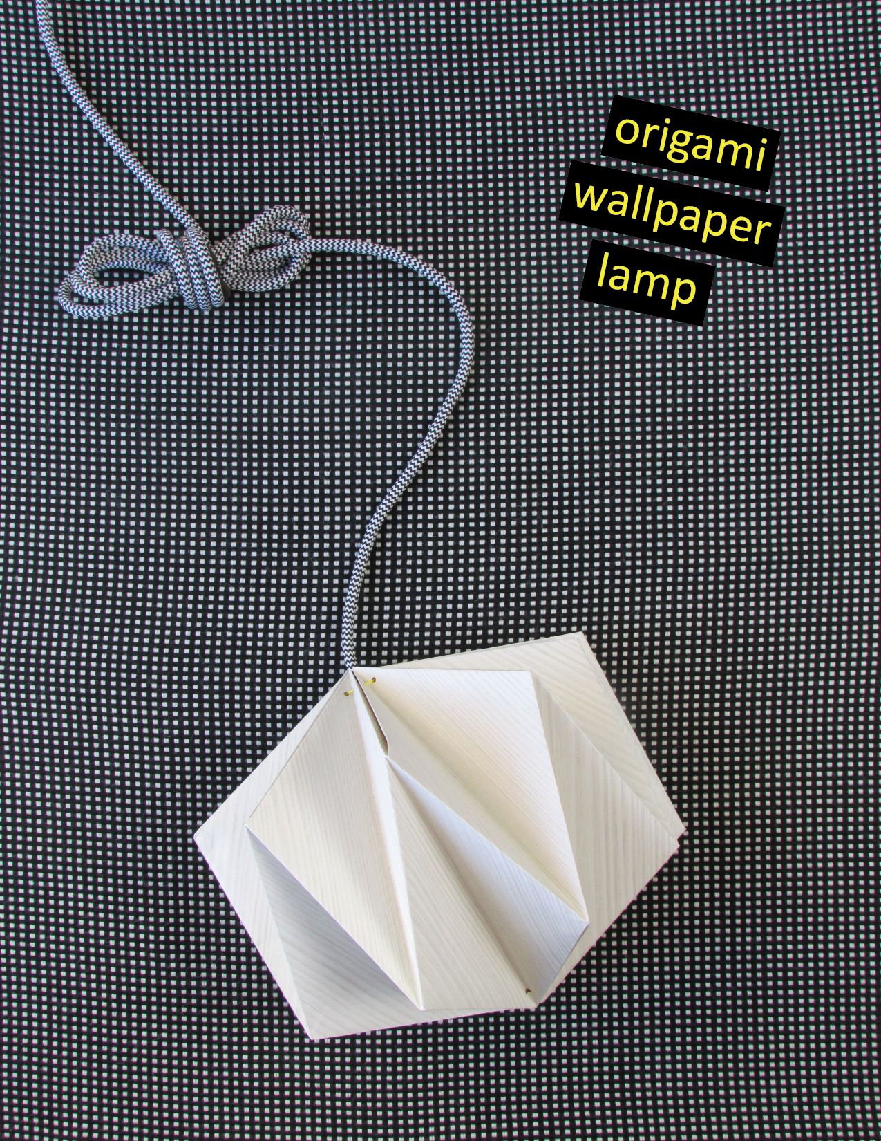 Origami Lampshade Cover