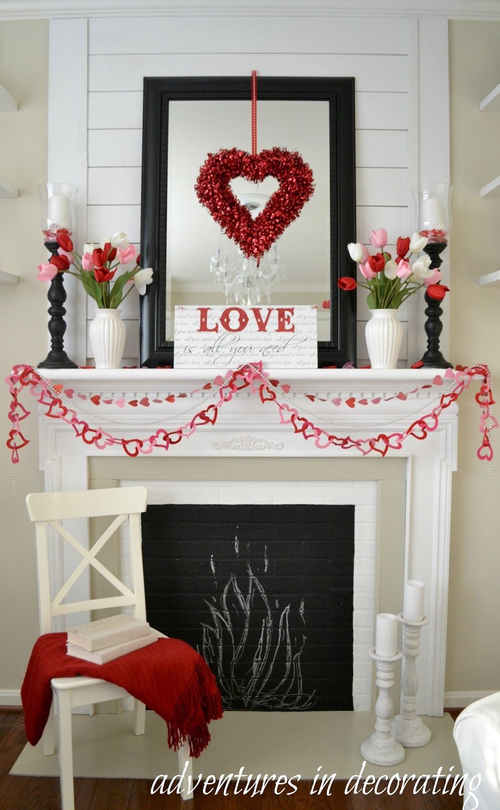 Our Sitting Room Valentine Mantel