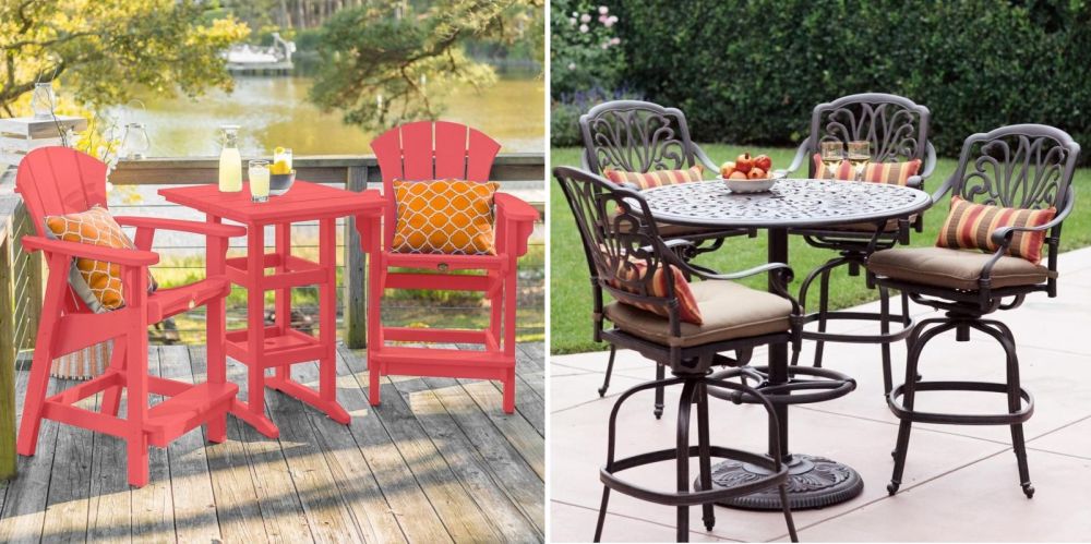 Set up for a Fun Summer-End Season with Outdoor High Top Table and Chairs