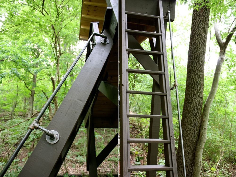 Outdoor Stair railing from pipes