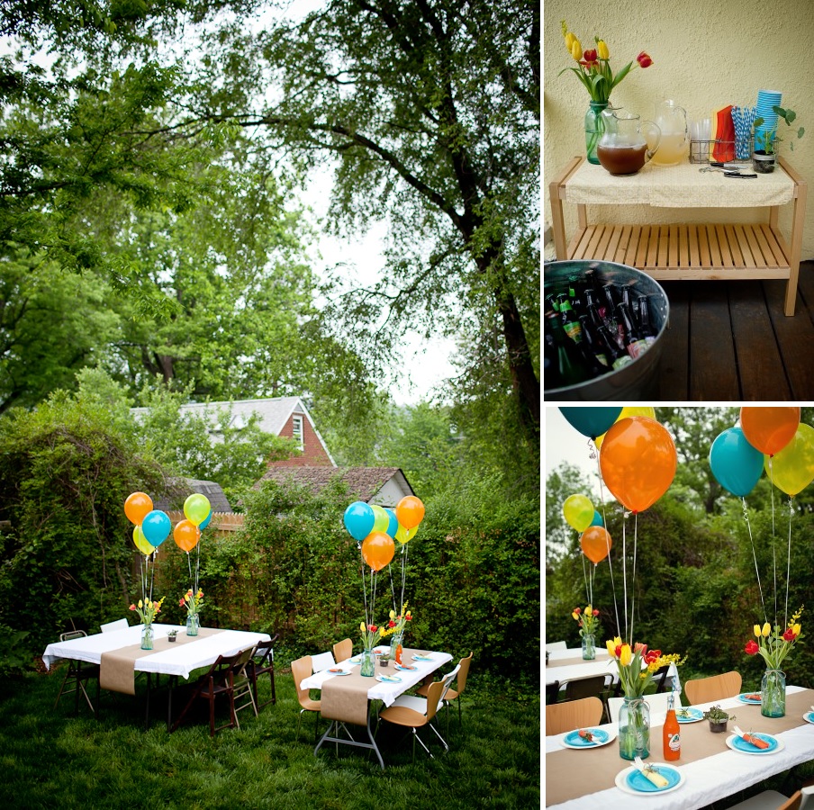 Outdoor baby shower design