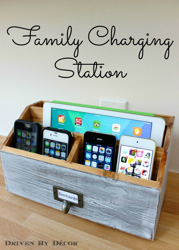 Outlet phone charging station