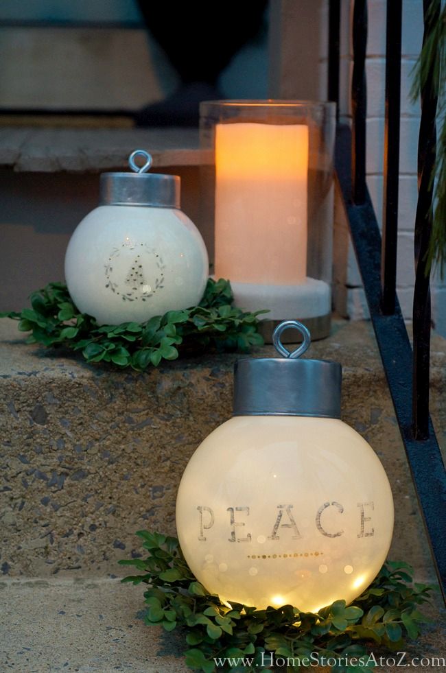 Oversized ornaments for chritmas outdoor