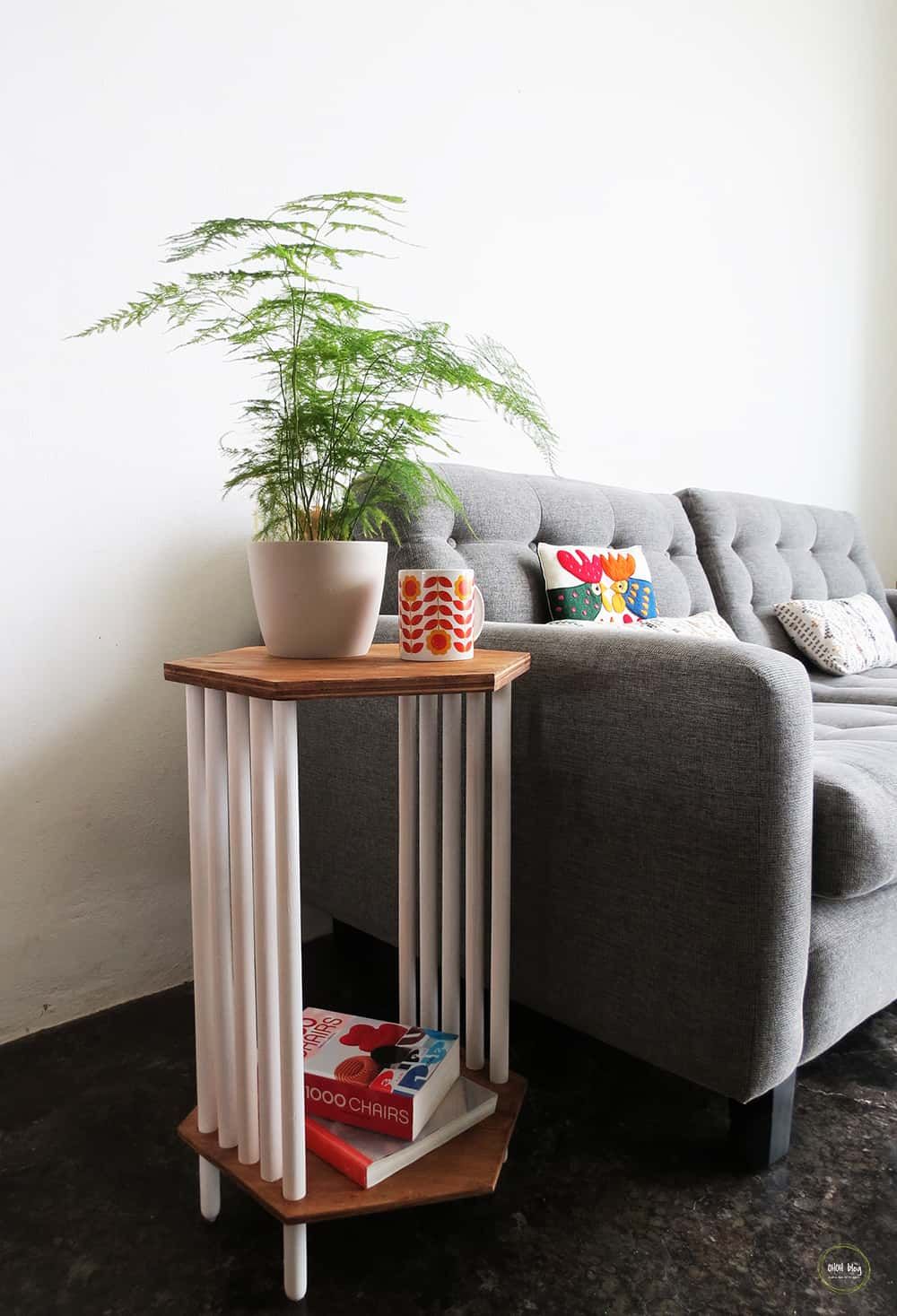 PVC pipes side table